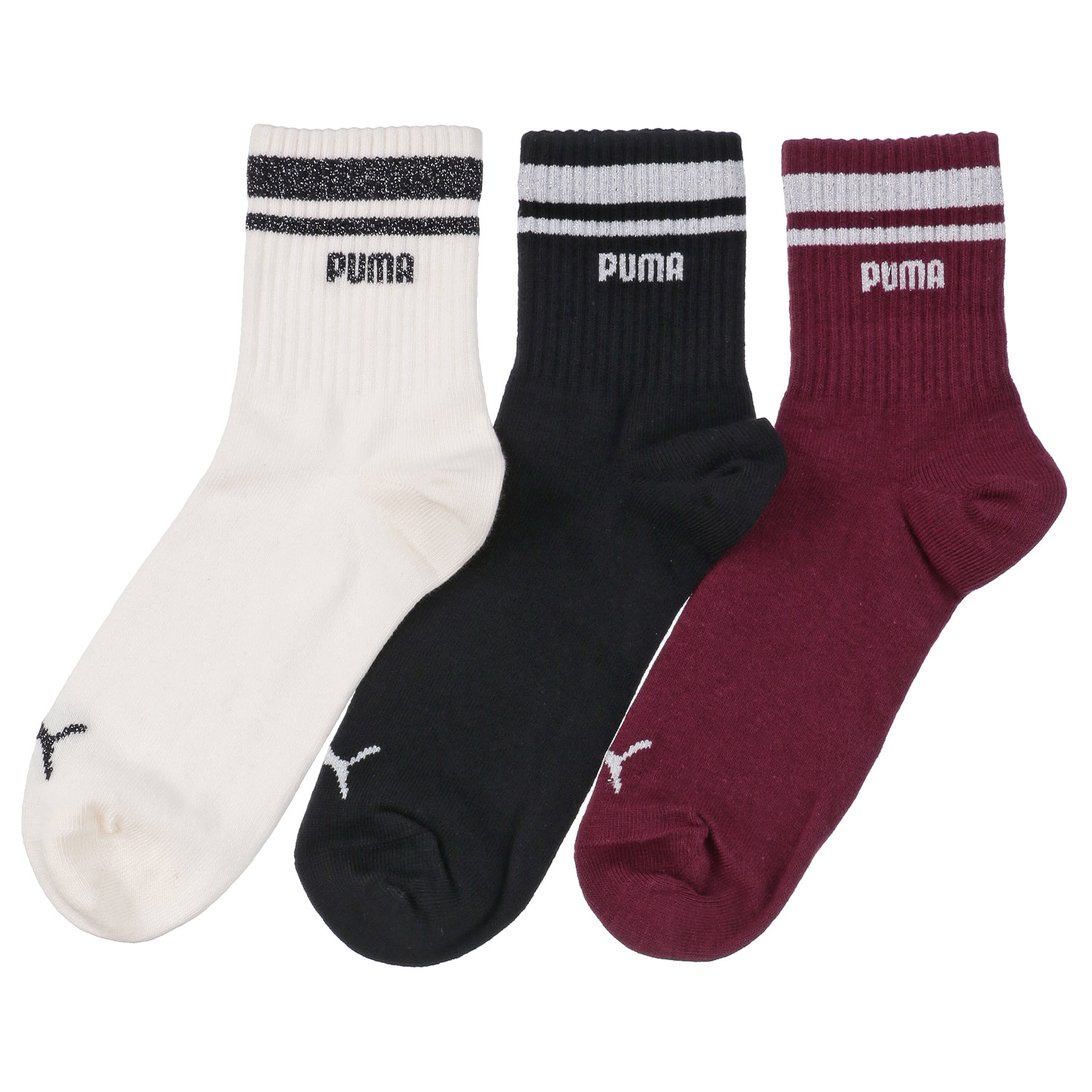 PUMA ショート丈ソックス 3足セット - 画像1