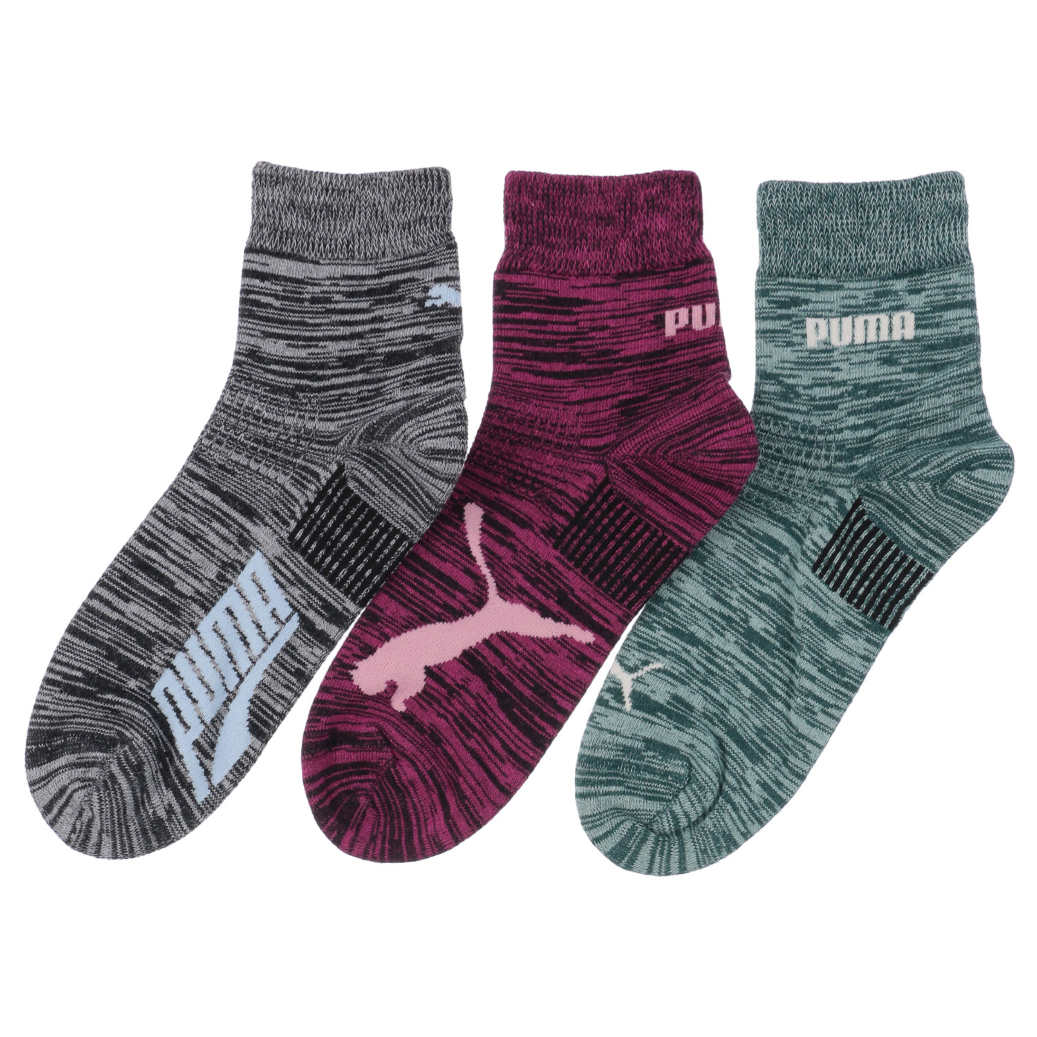 PUMA ショート丈ソックス 3足セット - 画像1