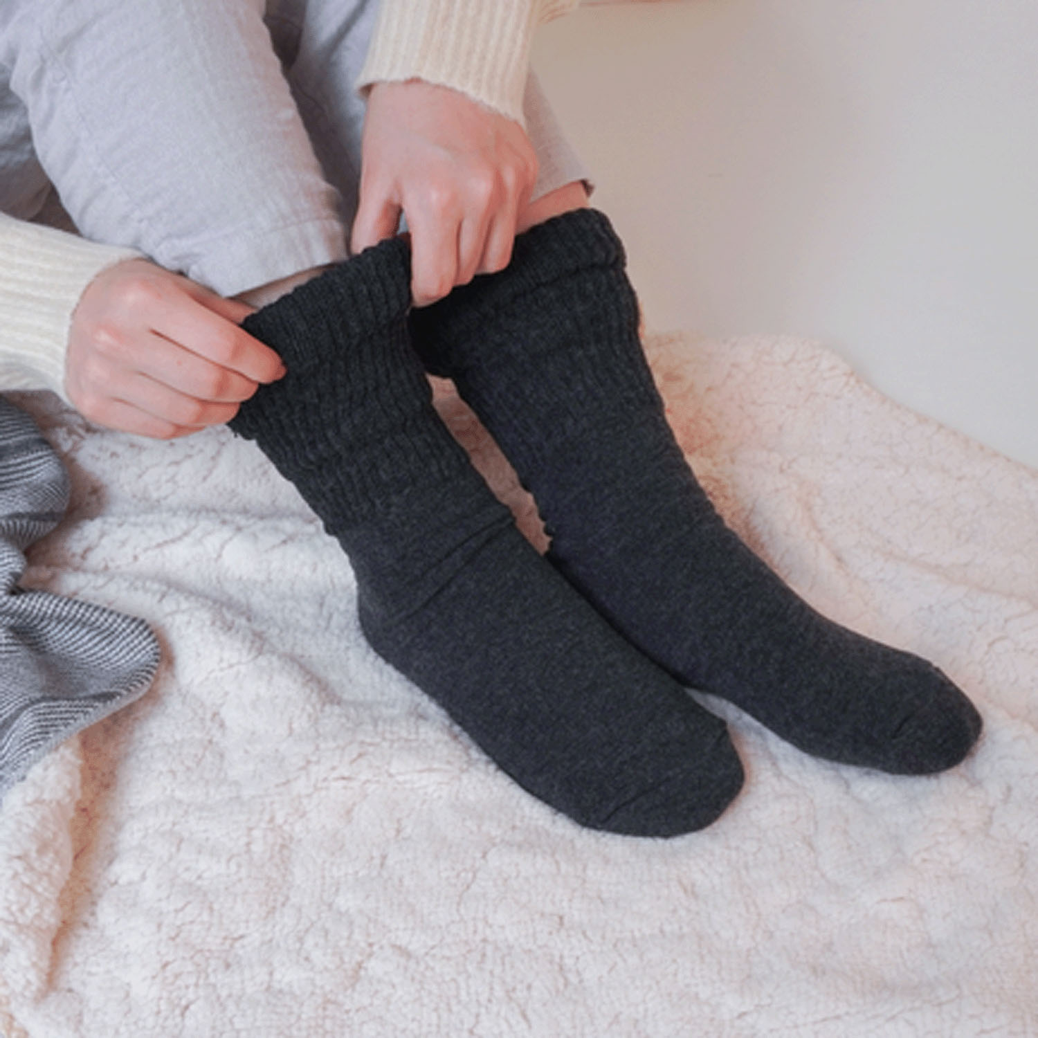 着用画像あり●不思議な美容ソックス ハイソックス【在庫限り】 - 画像2