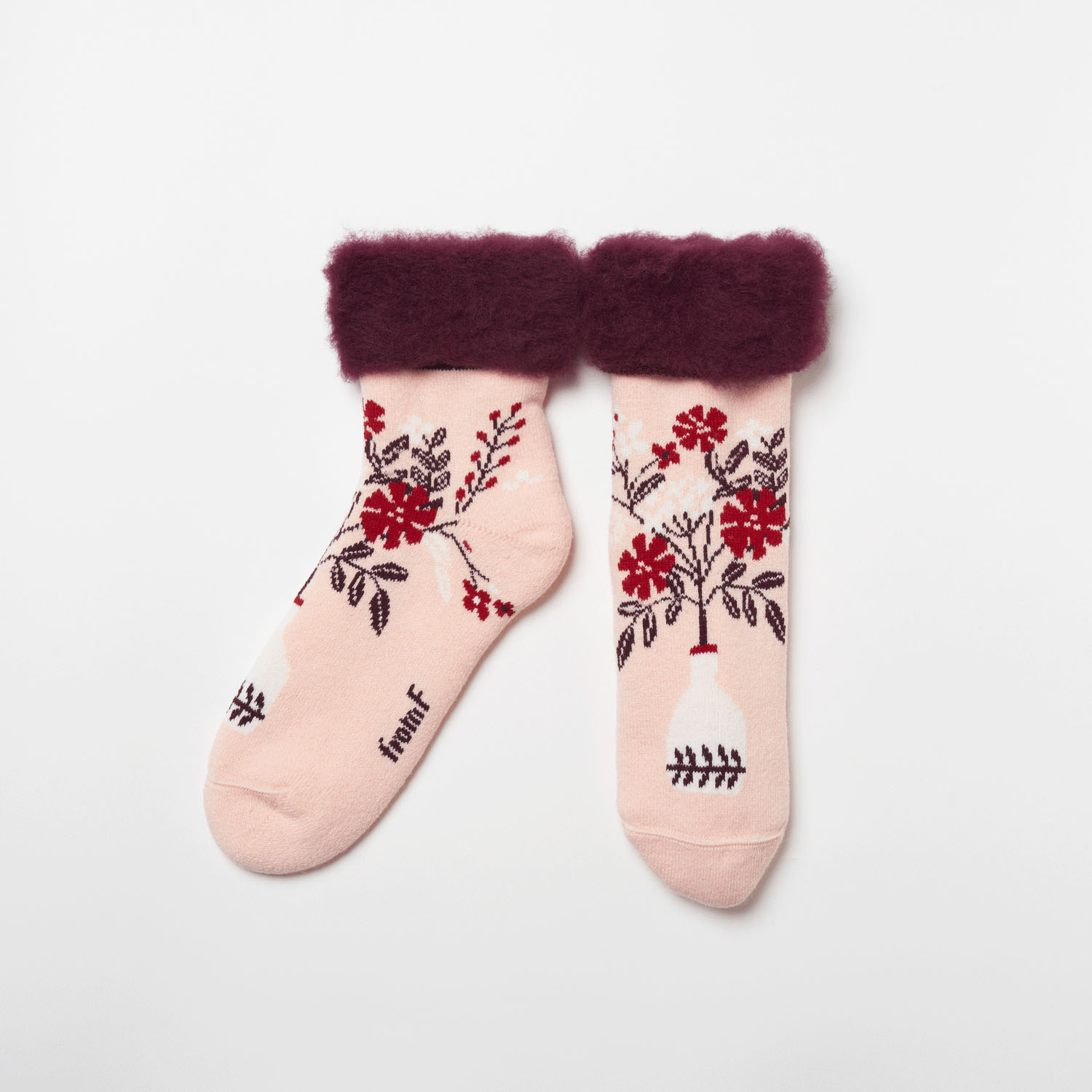 fromF（maljakko／フラワーベース）もこもこソックス - 画像2