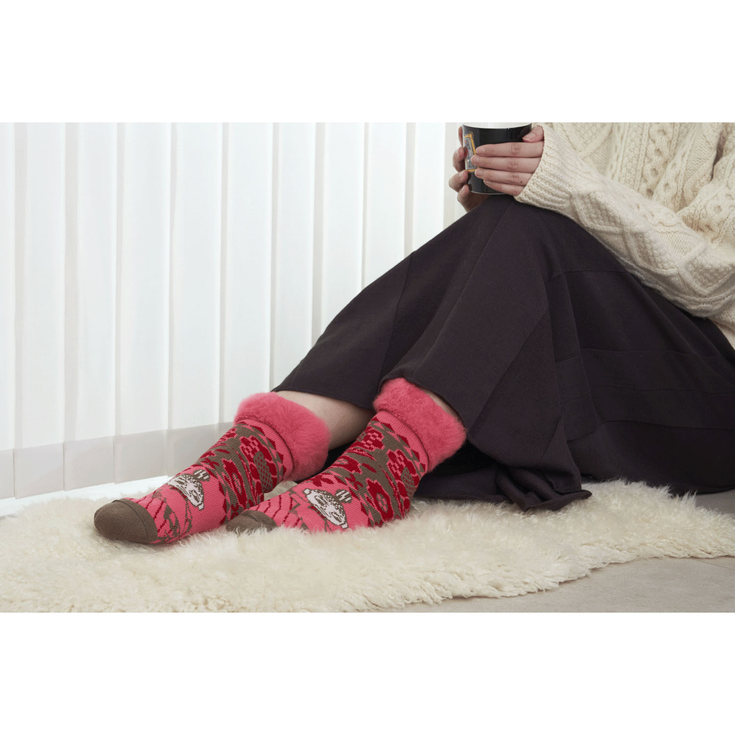 fromF MOOMINもこもこソックス ミィ 花束 - 画像5