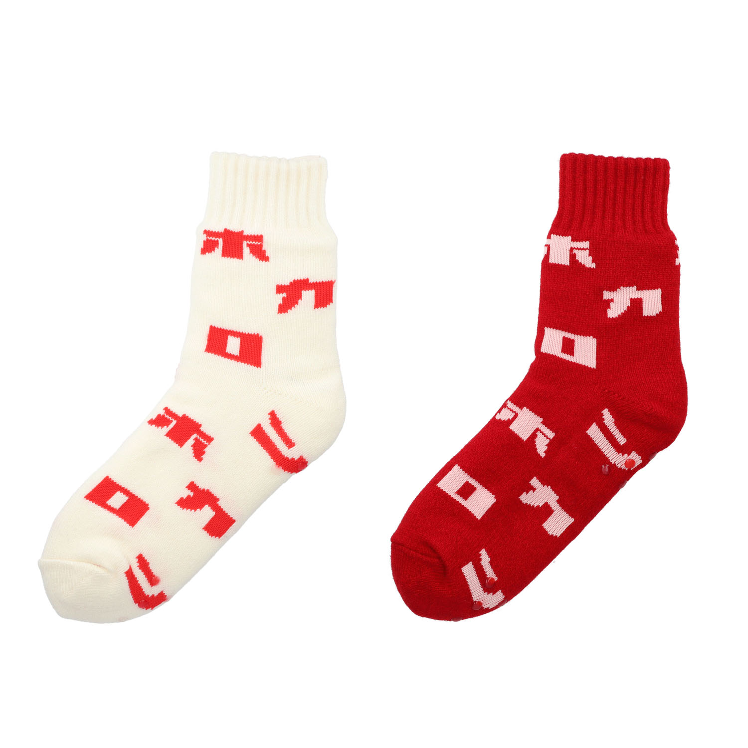 箱入り ホカロン ロゴソックス（ルームソックス） 裏ボア【在庫限り】