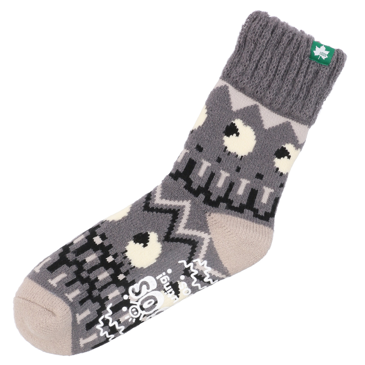 ロゴス すべり止め付 ルームソックス【在庫限り】 - 画像1