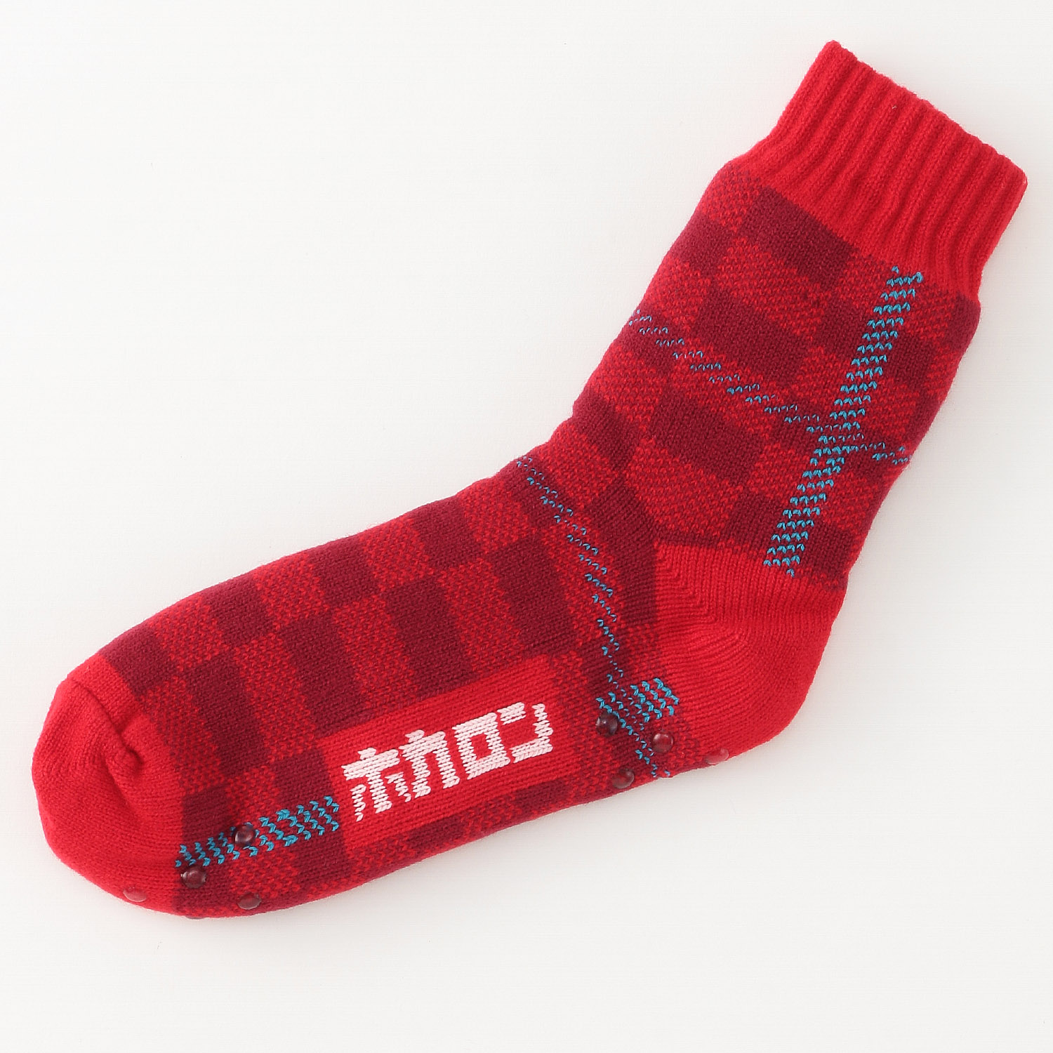 ホカロン 裏ボアチェック柄 ルームソックス【在庫限り】 - 画像3