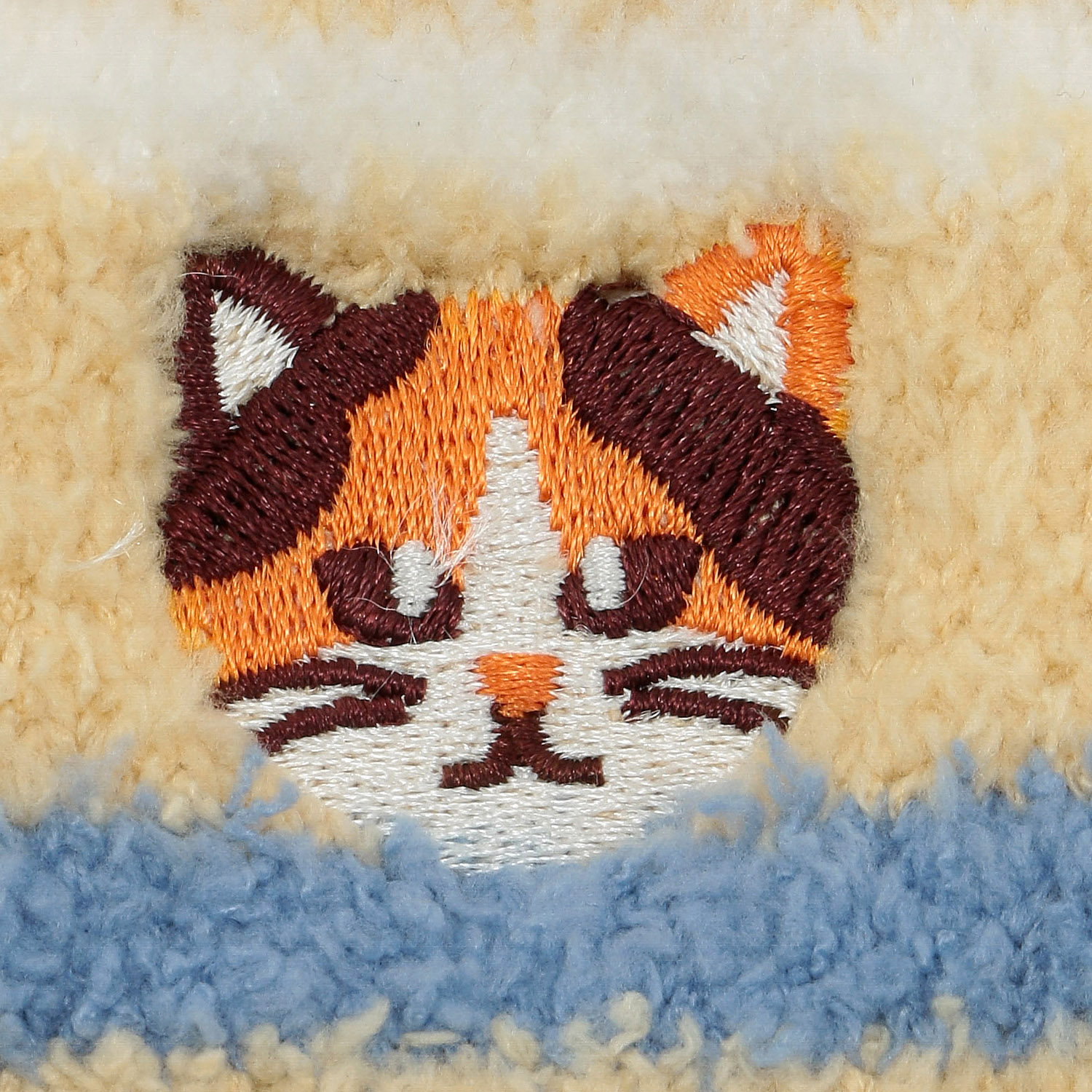 にゃんこ堂 モール三毛猫刺繍 ルームソックス【在庫限り】 - 画像4