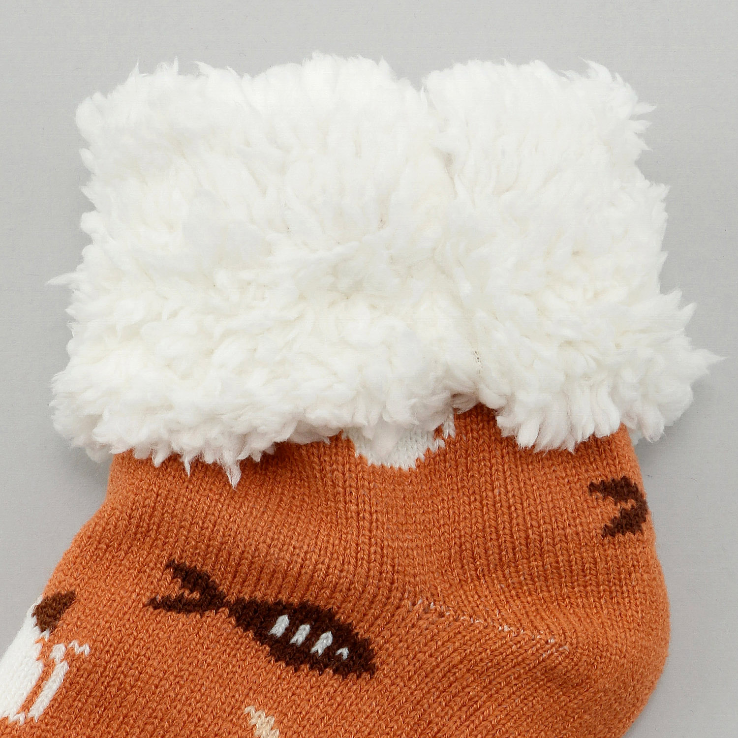 にゃんこ堂 裏ボア猫と魚 ルームソックス【在庫限り】 - 画像4