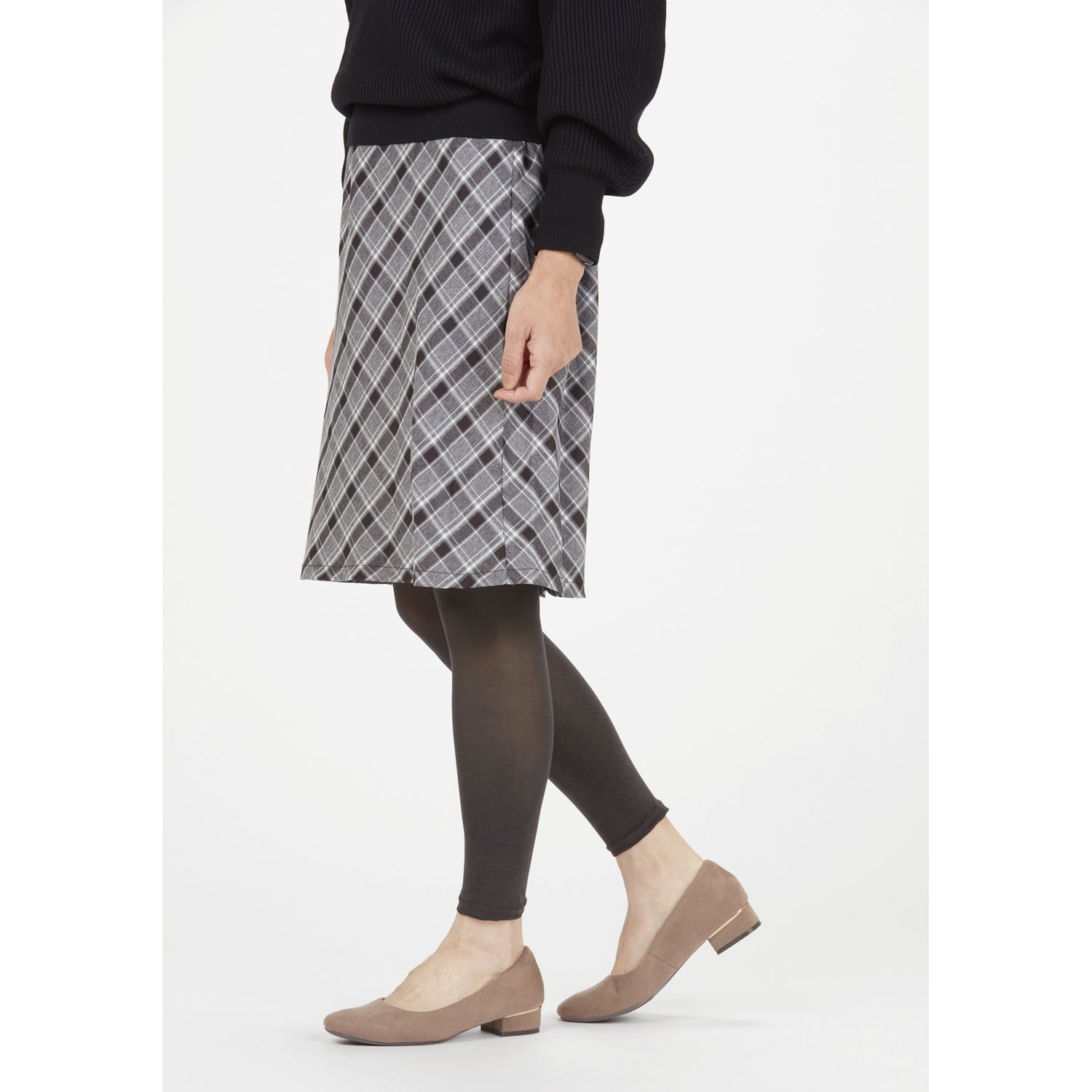 メンスト（綿スト） ストッキング以上タイツ未満 10分丈 レギンス 約55デニール - 画像13