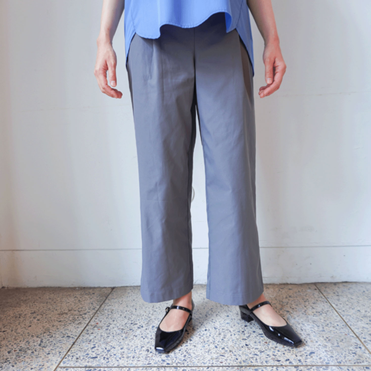 撥水 ストレッチ ワイドパンツ 【雨の日・アウトドアにおすすめ】 - 画像6