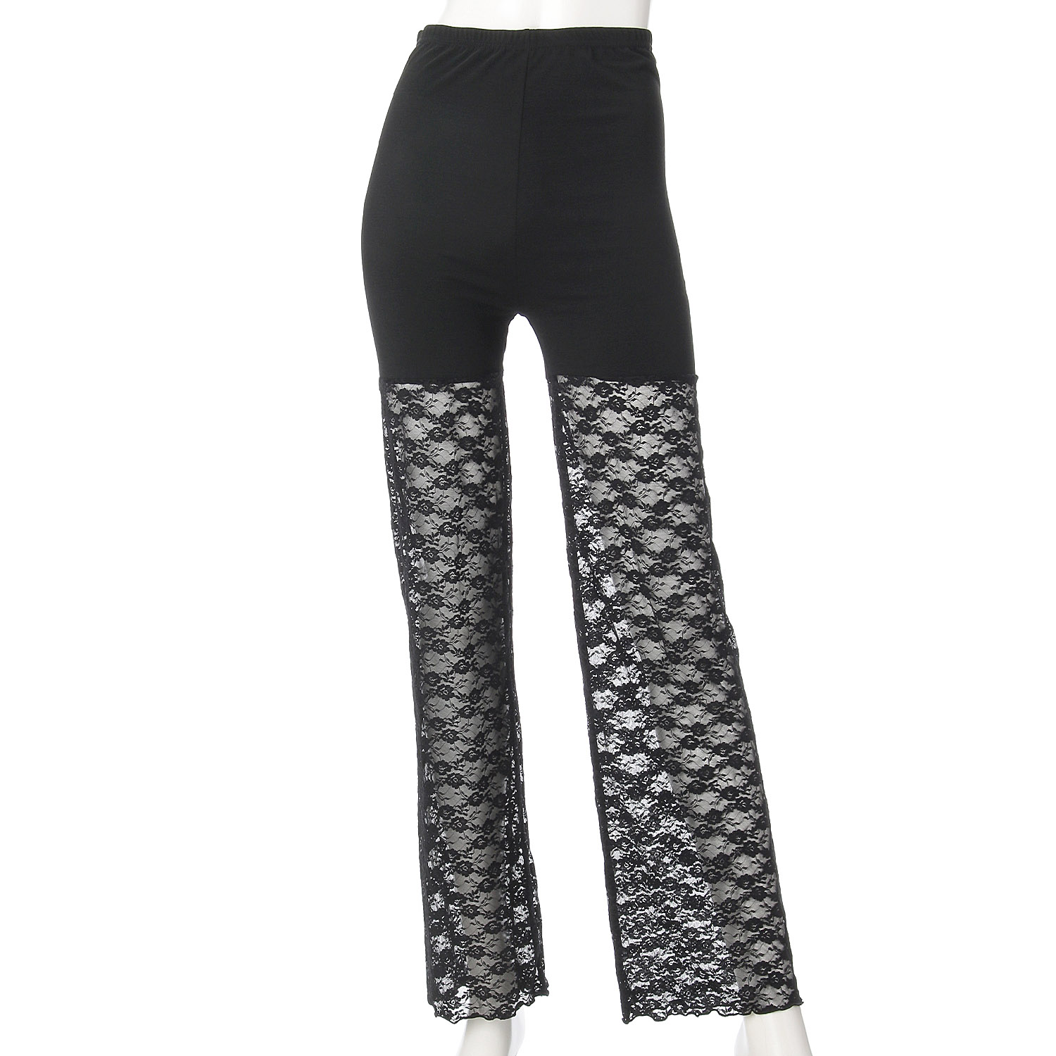 切替 10分丈 デザインレギンス 花柄 - 画像1