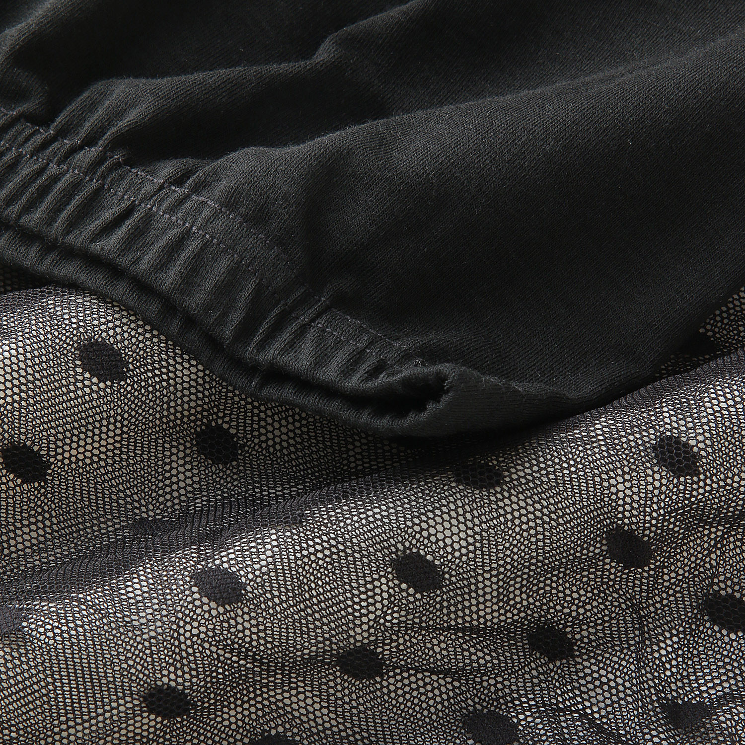 切替 10分丈 デザインレギンス ドット柄 - 画像3