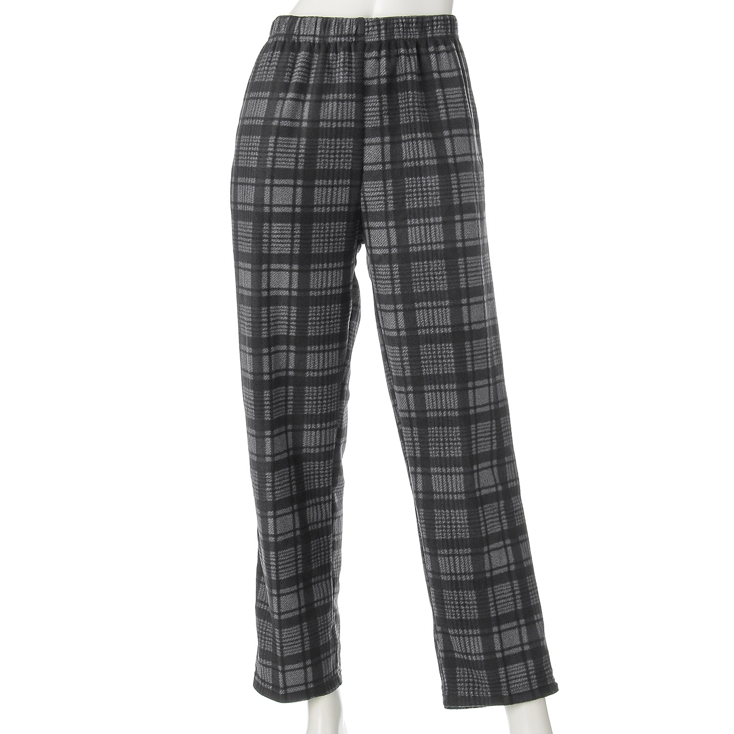 リラックスパンツ  あったかフリース素材 チェック柄【在庫限り】 - 画像1