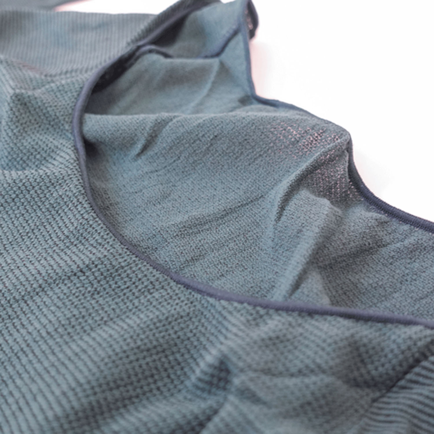 日本製 タイツ素材 8分丈 パウダリーインナー ラウンドネック【在庫限り】 - 画像16