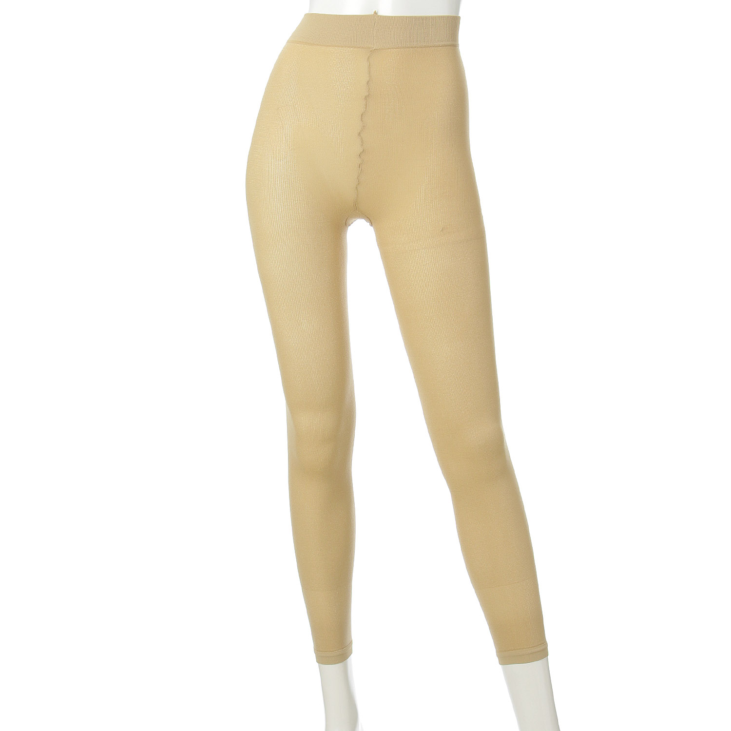 日本製 タイツ素材 10分丈 パウダリーインナー ボトム（レギンス）【在庫限り】 - 画像6