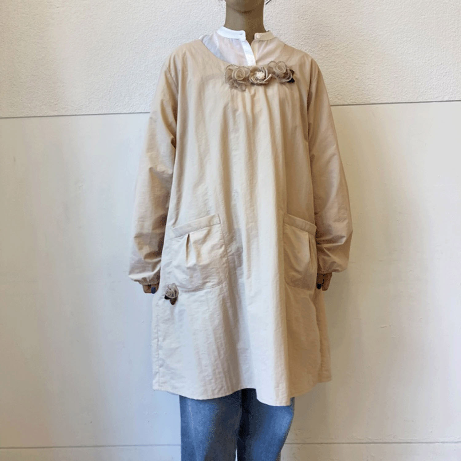 ナイロン花モチーフ割烹着 - 画像11