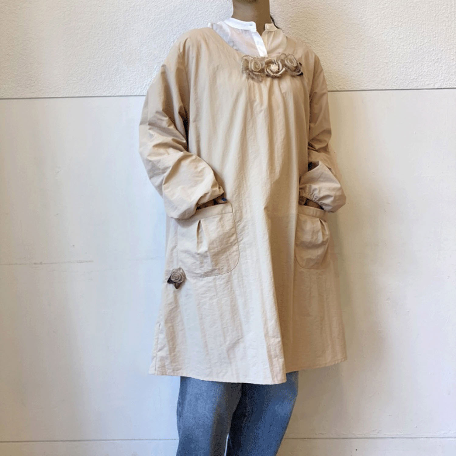 ナイロン花モチーフ割烹着 - 画像12