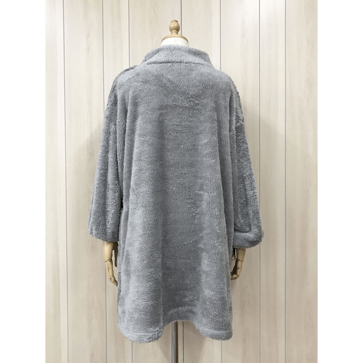 ボア無地ネコアップリケハイネックカッポー - 画像4