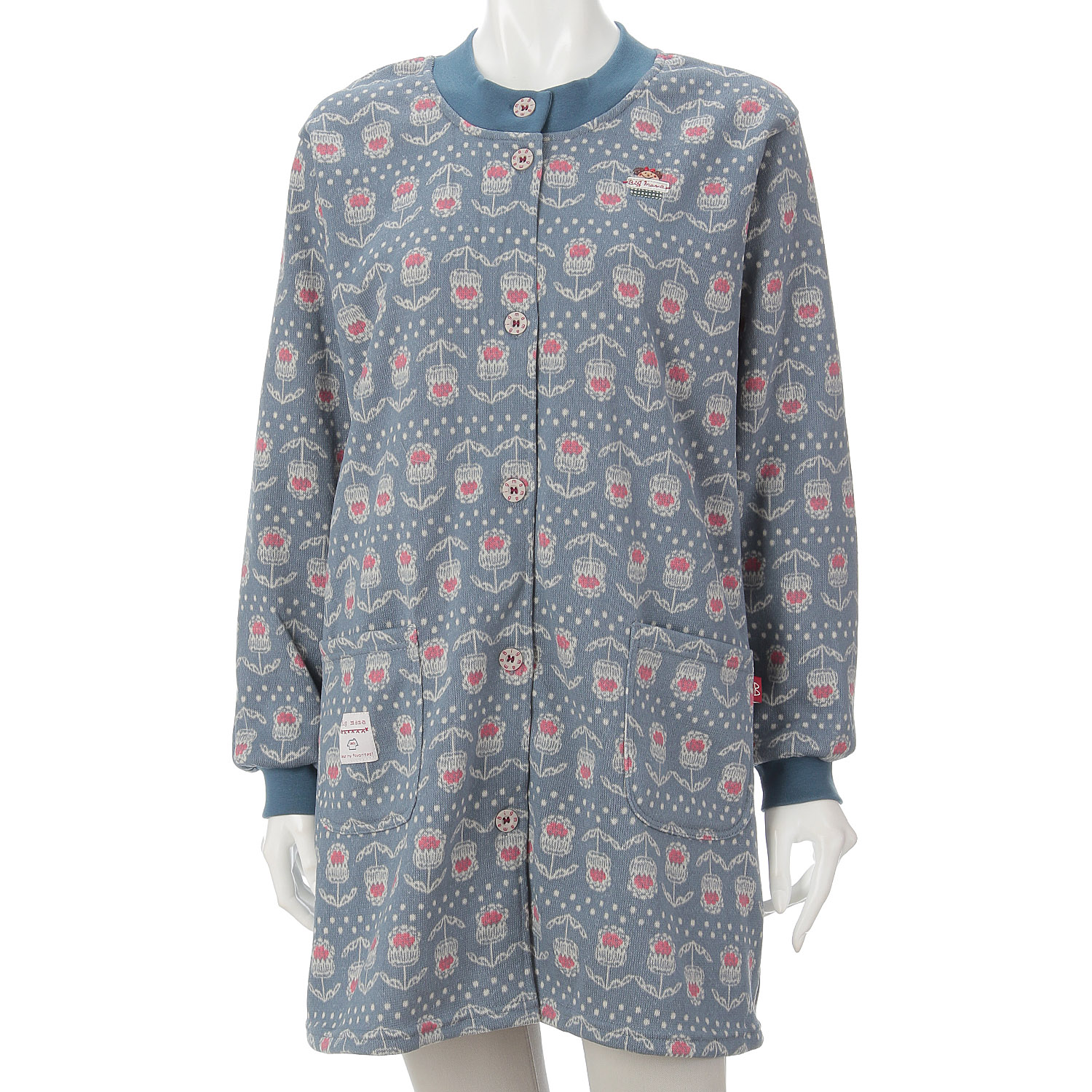 ビッグママ 裏起毛ニットカッポウ - 画像5