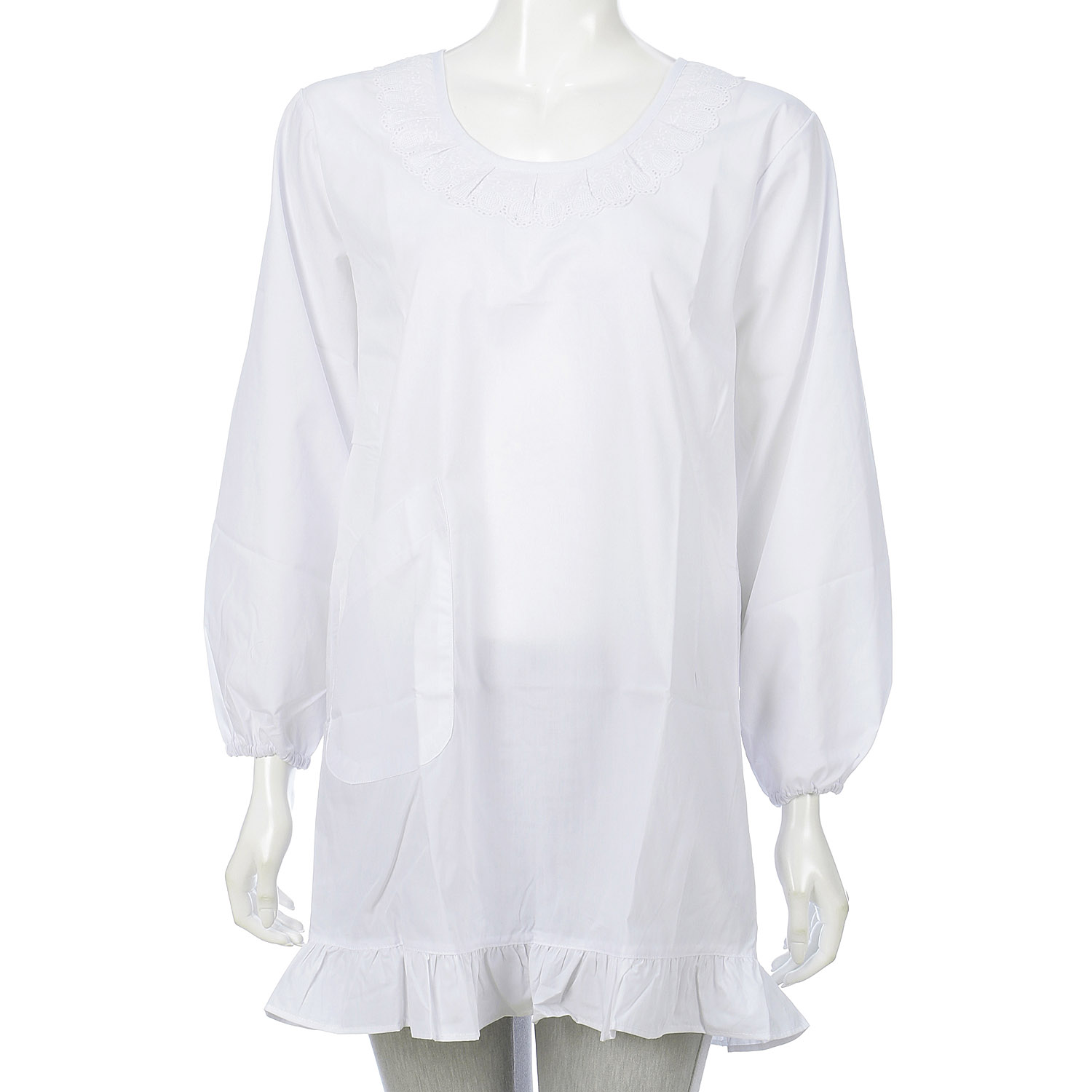 洋装 袋入り割烹着着