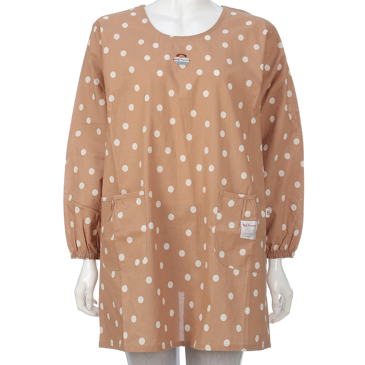 ビッグママ 水玉プリントカッポウ - 画像2