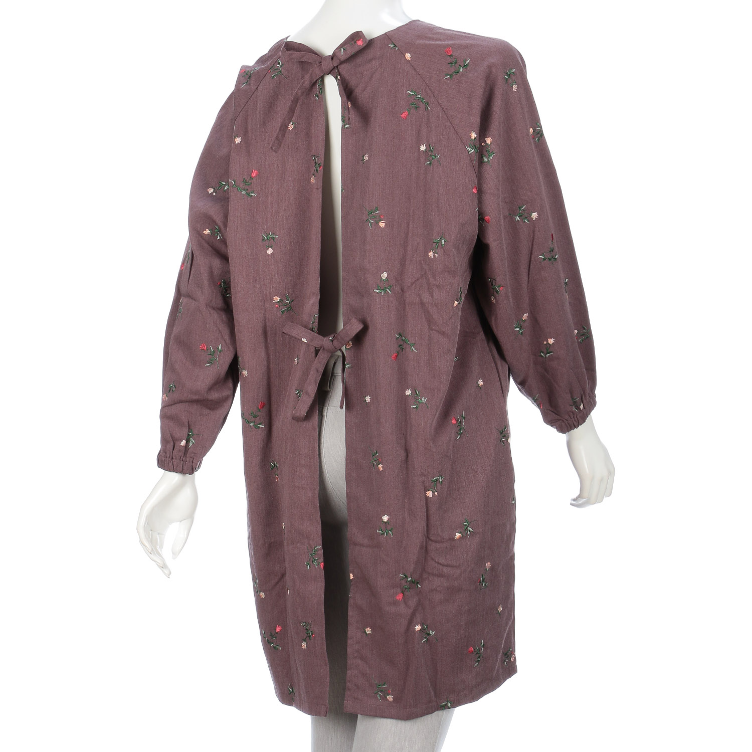 花柄総刺繍かっぽう着 - 画像17