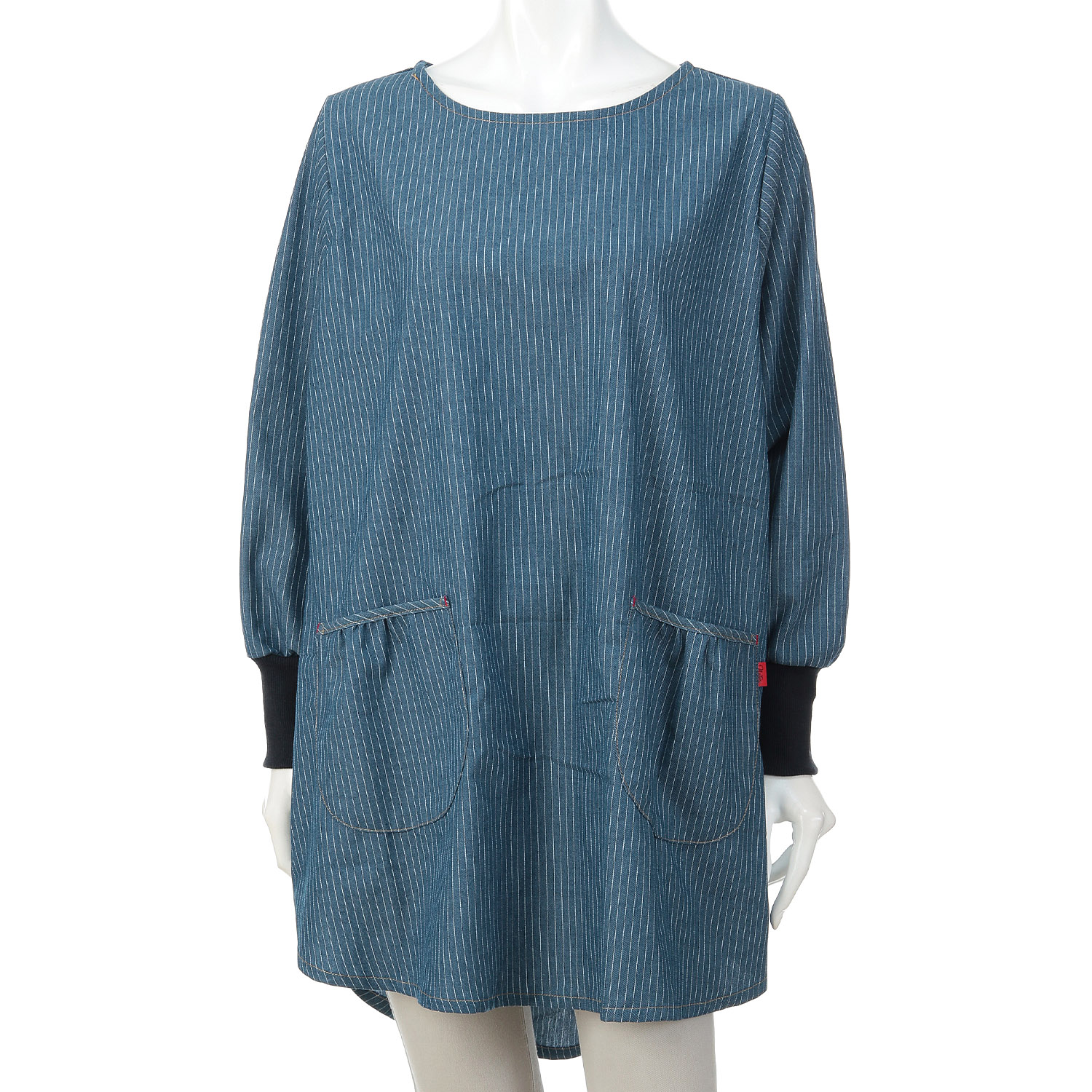 naturie デニムストライプタブリエ - 画像1