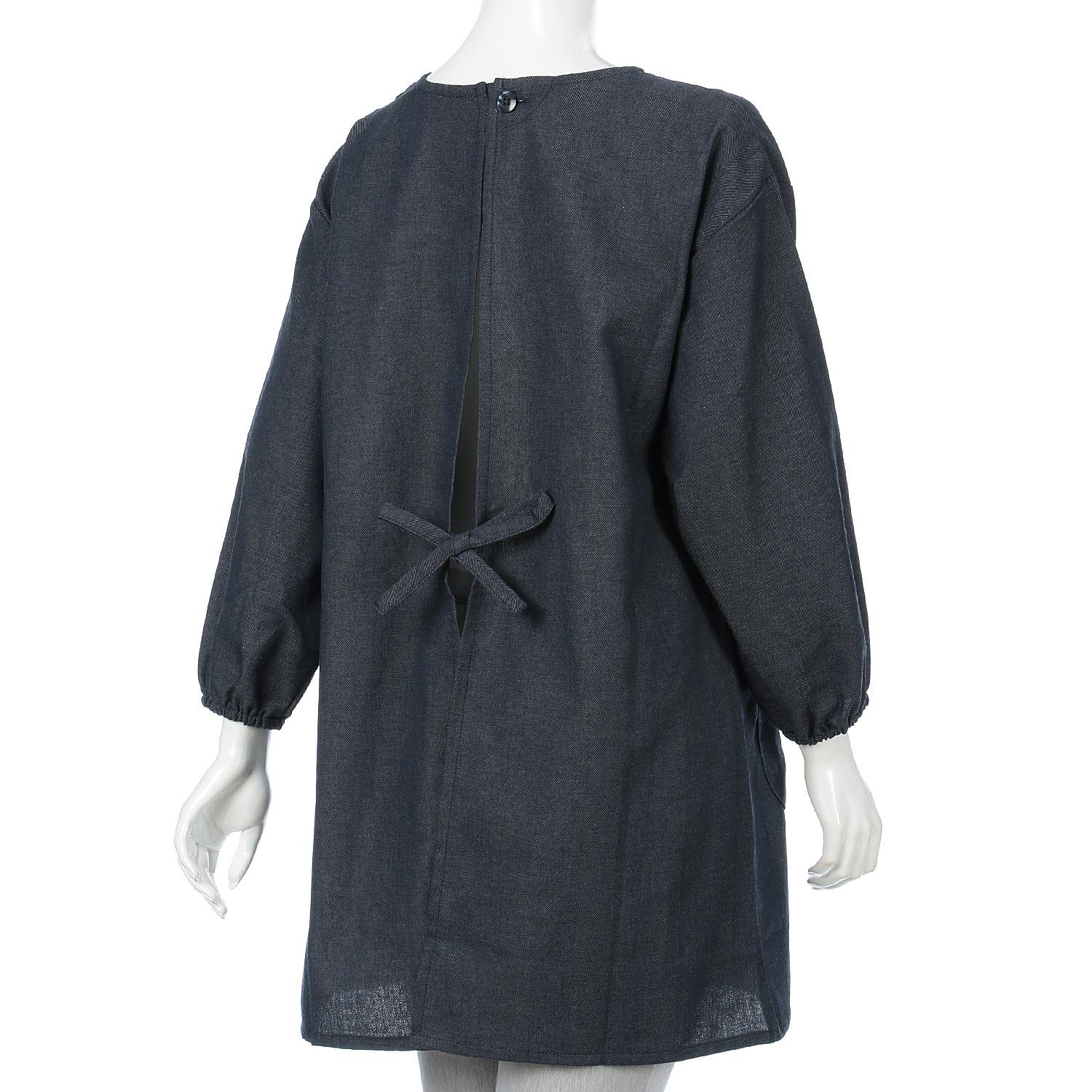 上釦下紐デニム風カッポー - 画像5