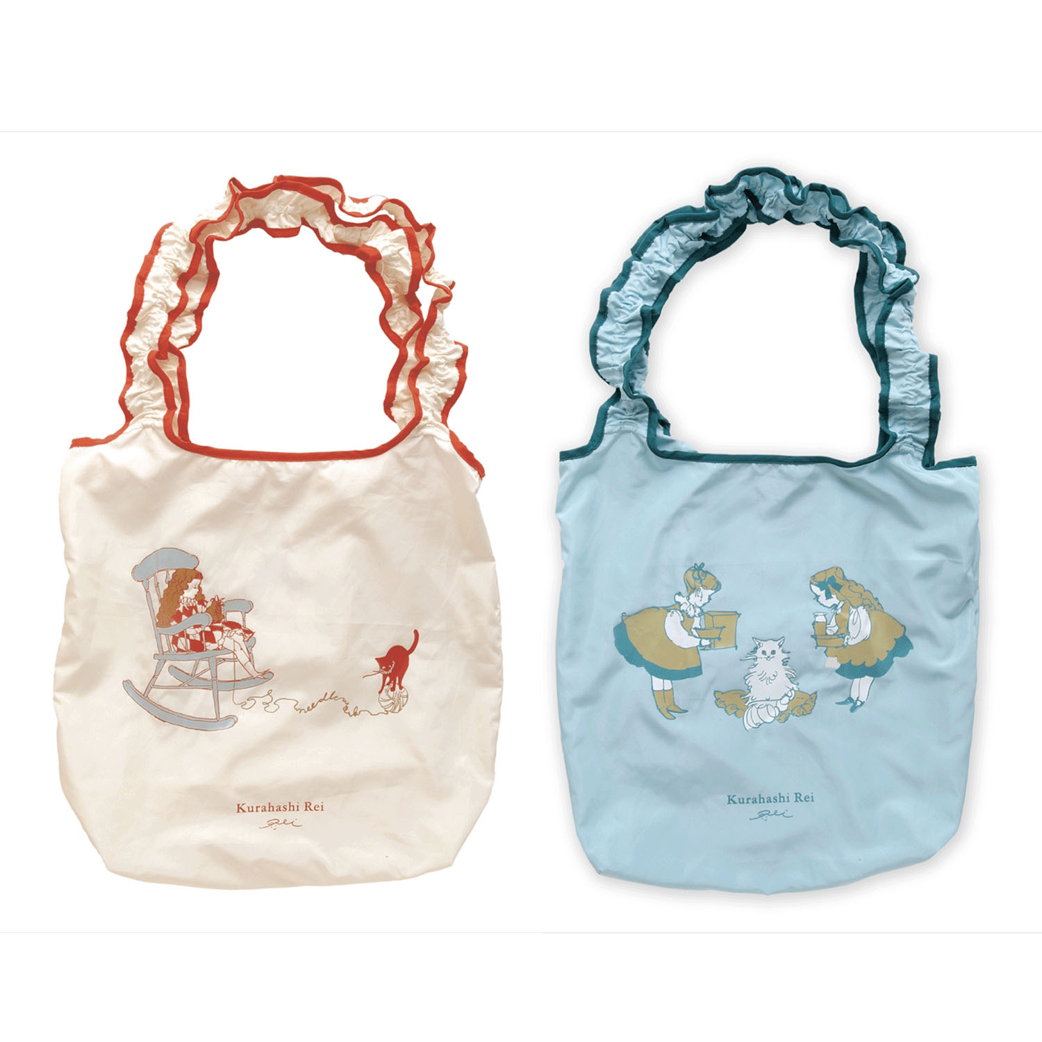 くらはしれい フリルエコバッグ - 画像1