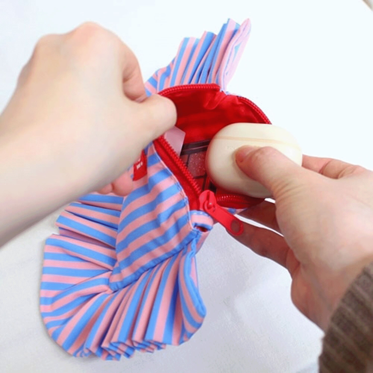 MERCI ストライプ コットンポーチS - 画像8