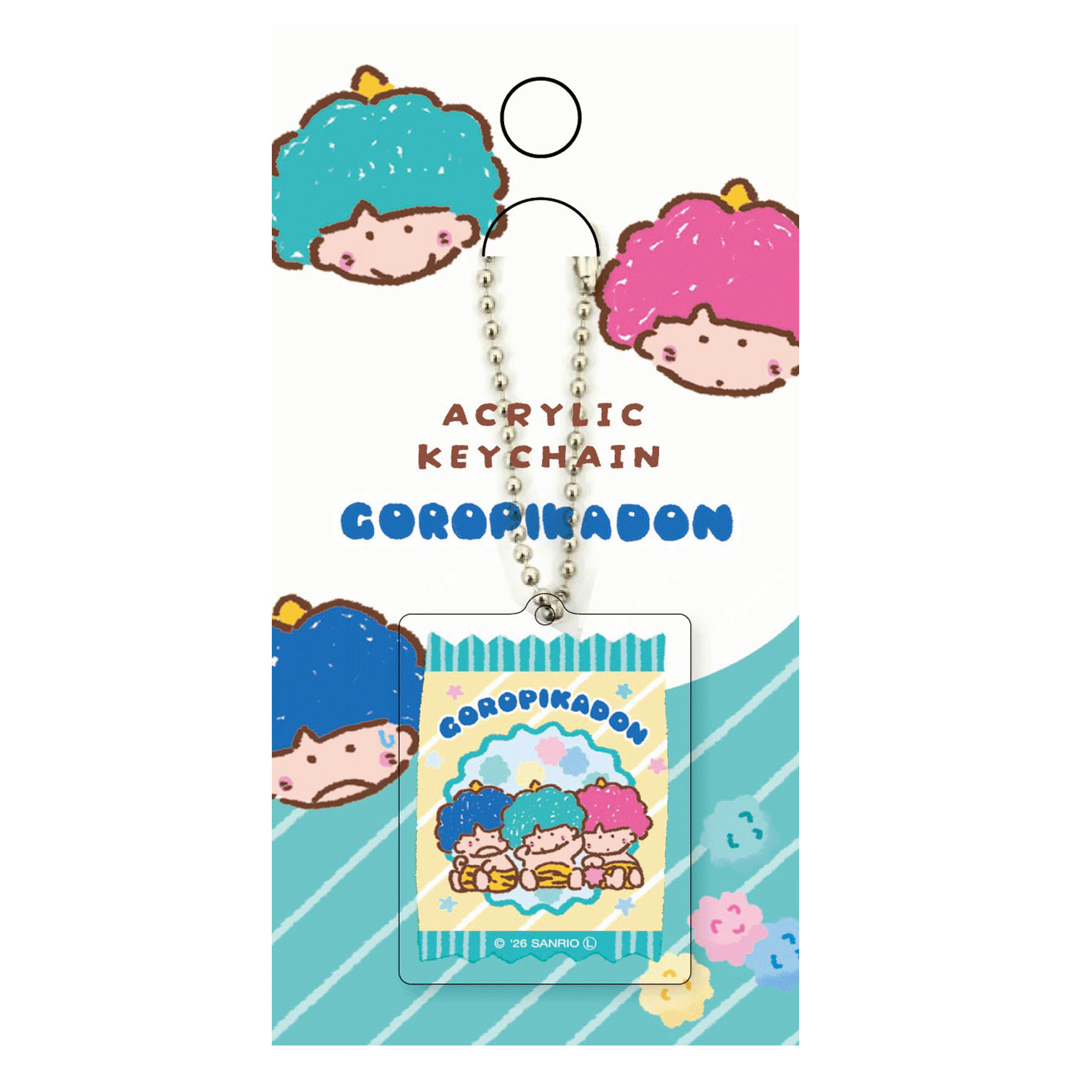 ゴロピカドン   ボールチェーンアクリルキーホルダー  おやつパーティー - 画像1