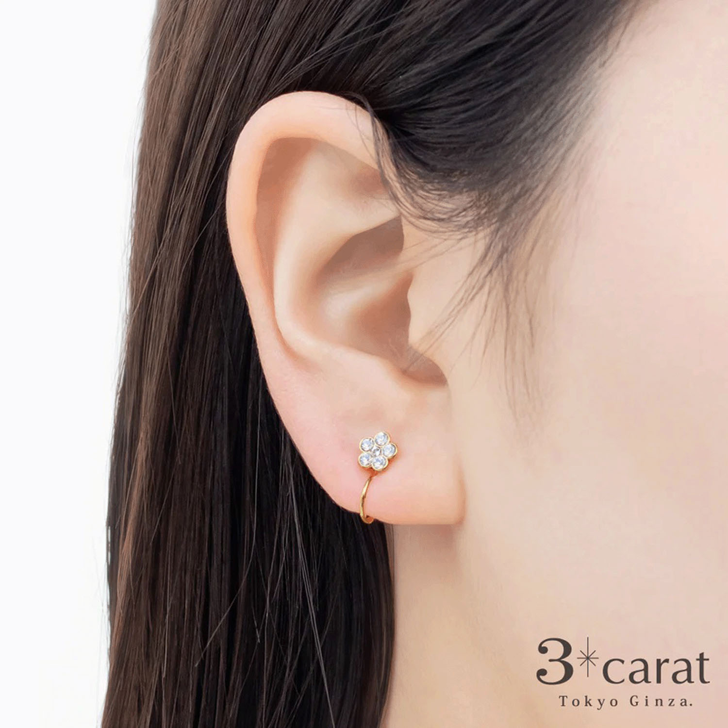 ループフィットイヤリング  フラワー - 画像4