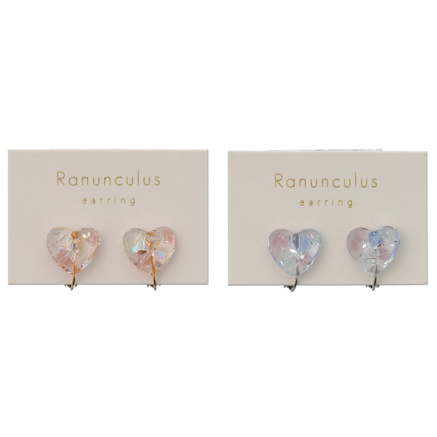 ハー型トドロップビーズイヤリング