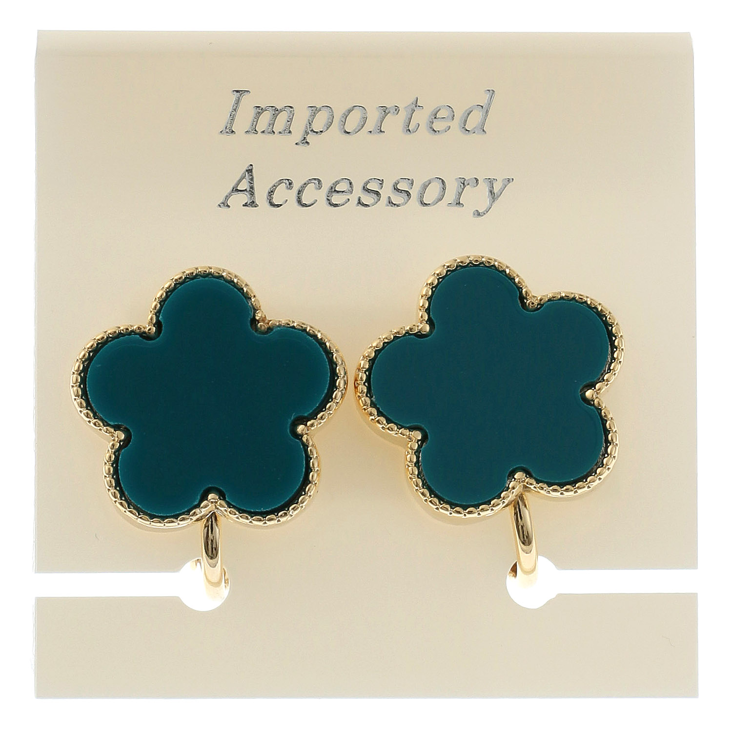 花イヤリング - 画像1