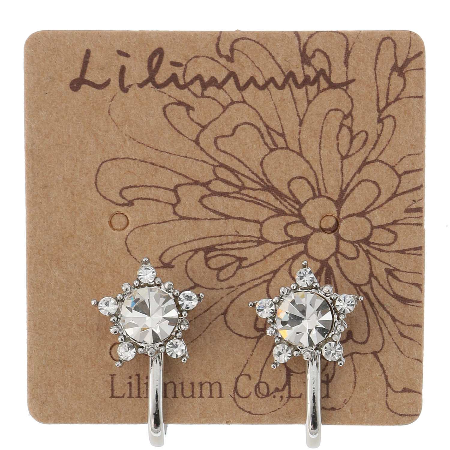 樹脂付クリップイヤリング 星 - 画像1