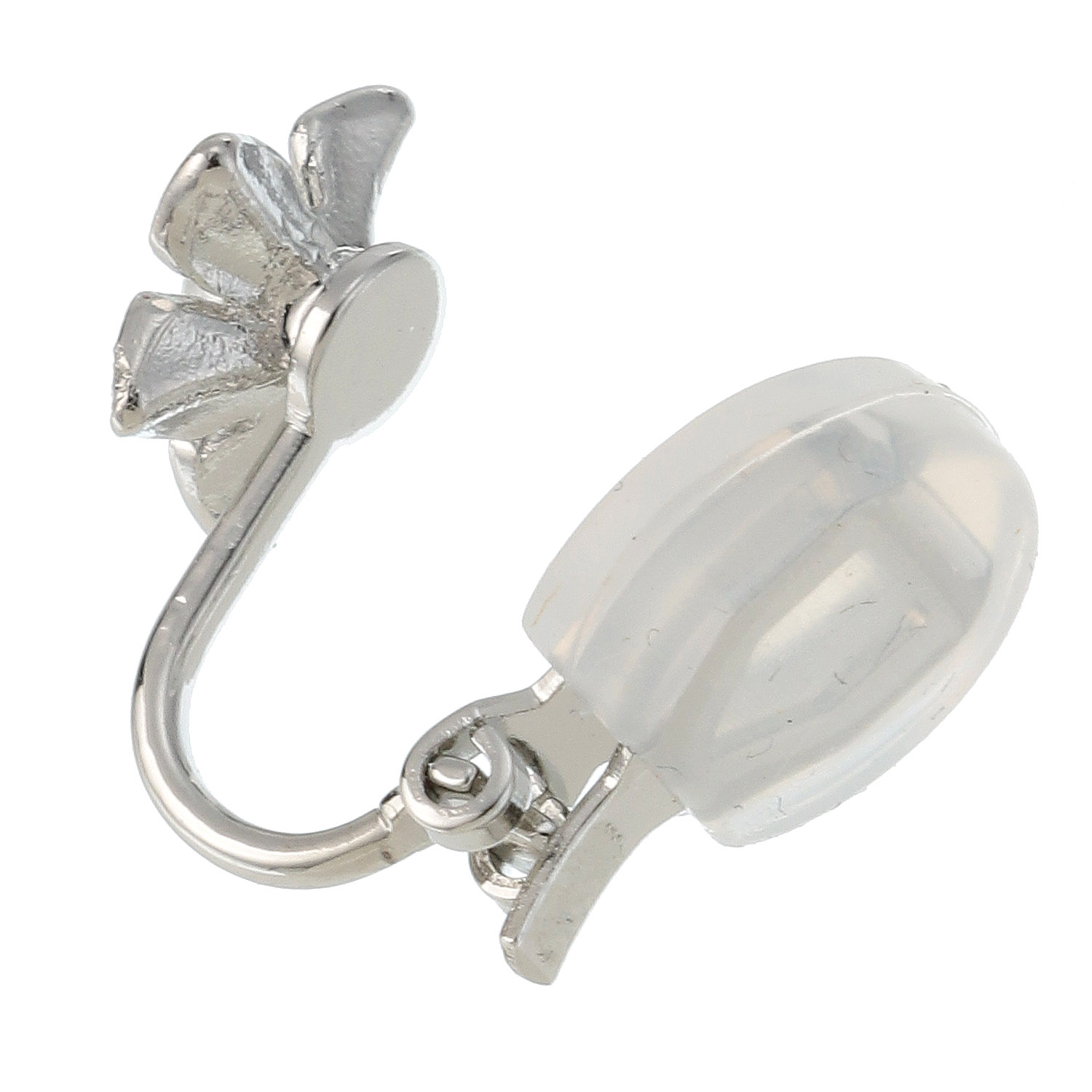 樹脂付クリップ イヤリング花 - 画像2