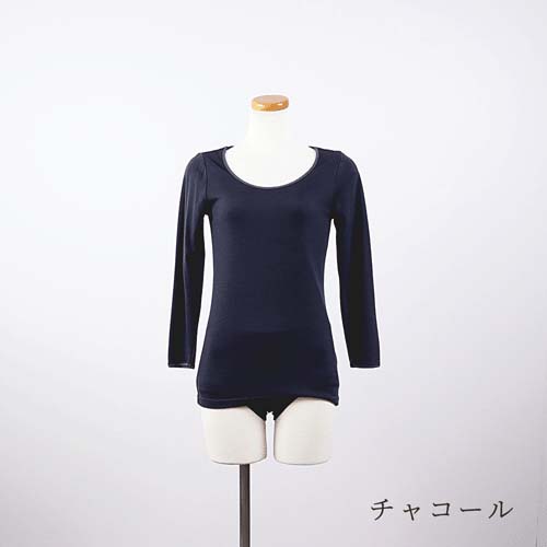 【予約可能品】肌側シルク100％インナー エアリー8分袖インナー - 画像1