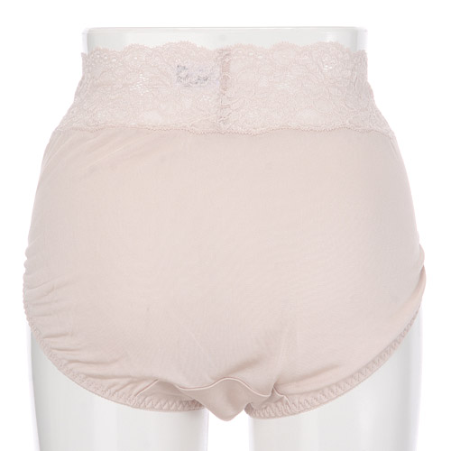 【在庫限り】絹丈長レースショーツ（絹紡糸） - 画像4