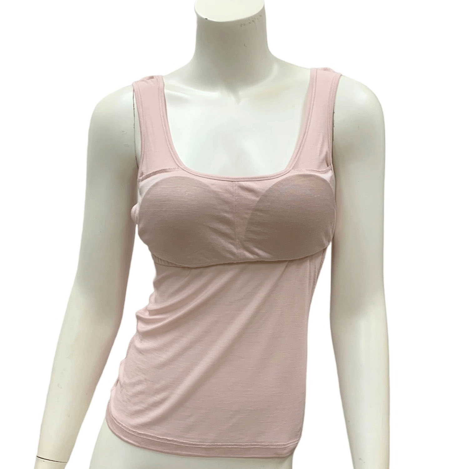 シルクタンクトップ胸パット付き - 画像7