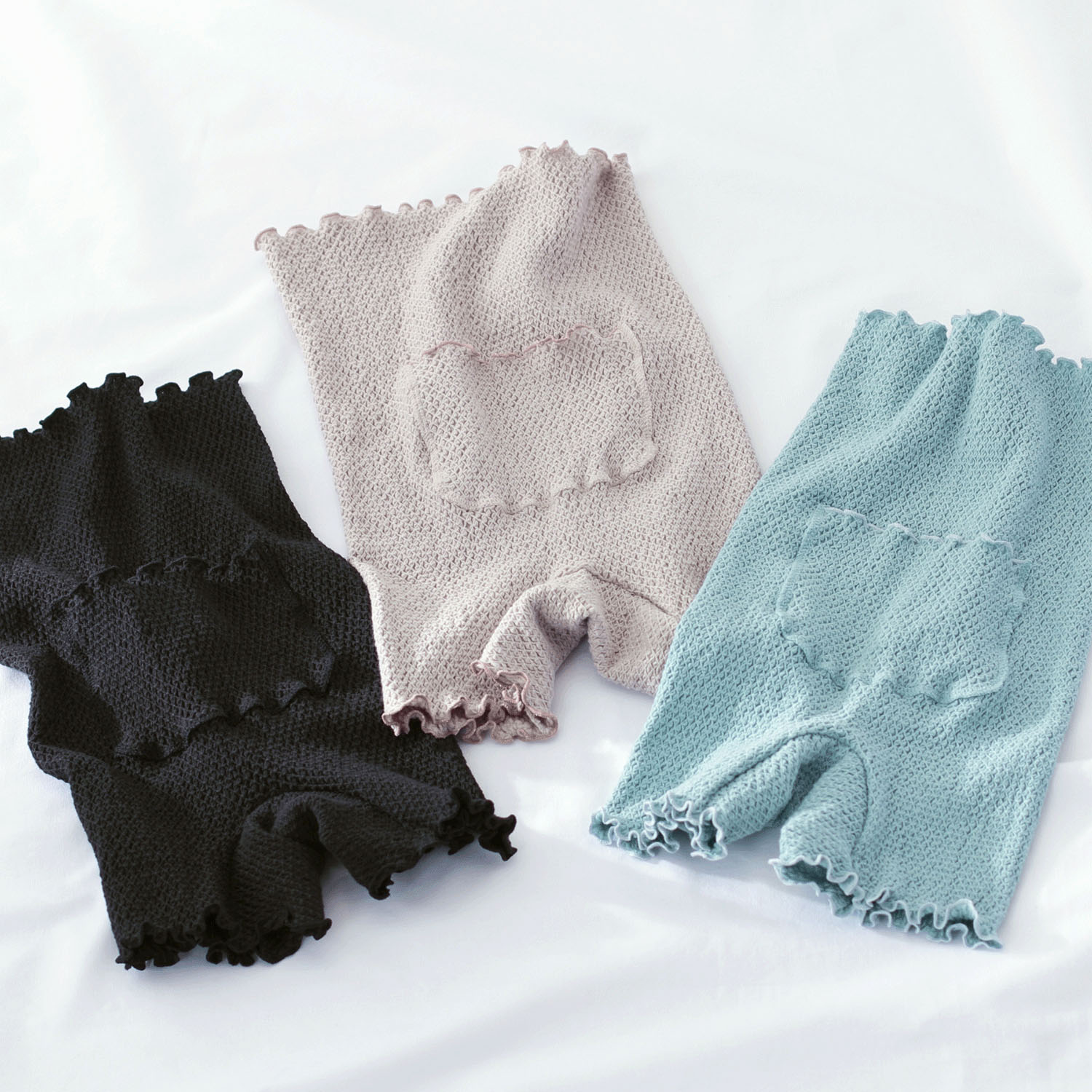 ポケット付腹巻パンツ M ウォーターグリーン のびりら - 画像3