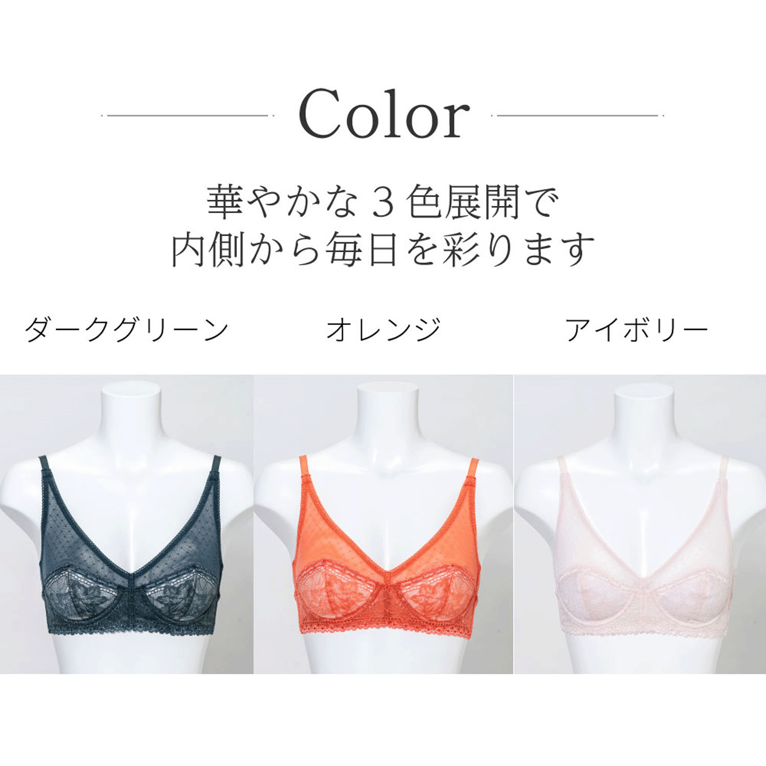 リントファンデ ハーフワイヤーブラSMOOTHINGS - 画像3