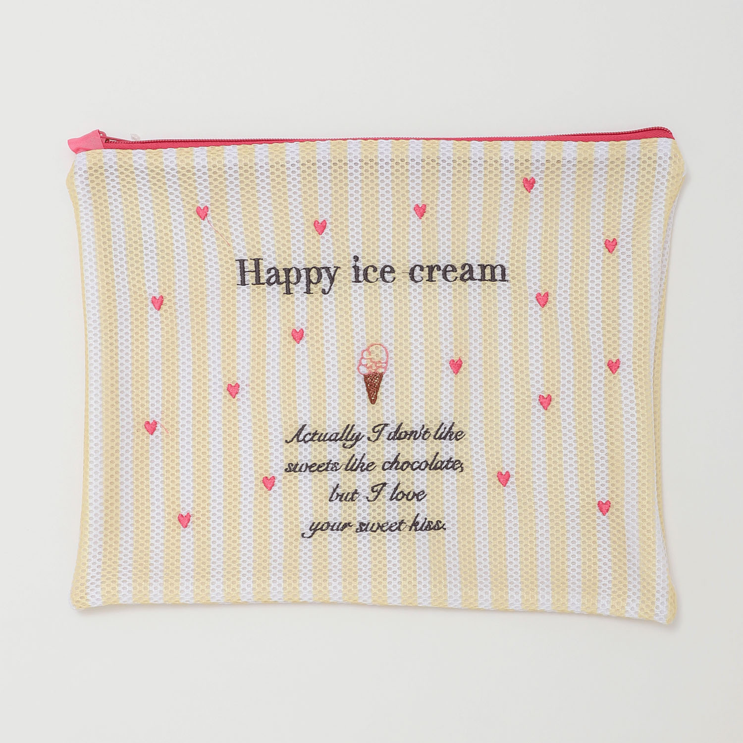 ハートアイスメッシュポーチ（ランドリーネット） - 画像1