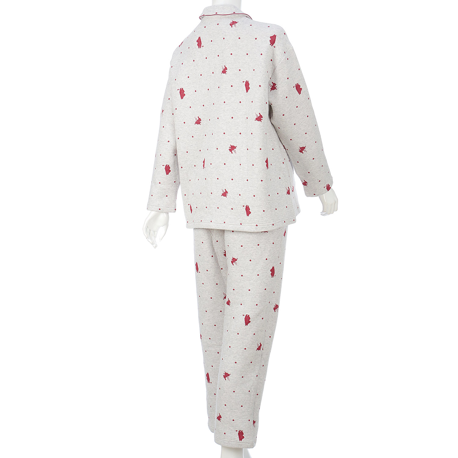 【MOOMIN ムーミン】×【Amour アムール】ニットキルト シルエットジャカード パジャマ - 画像2