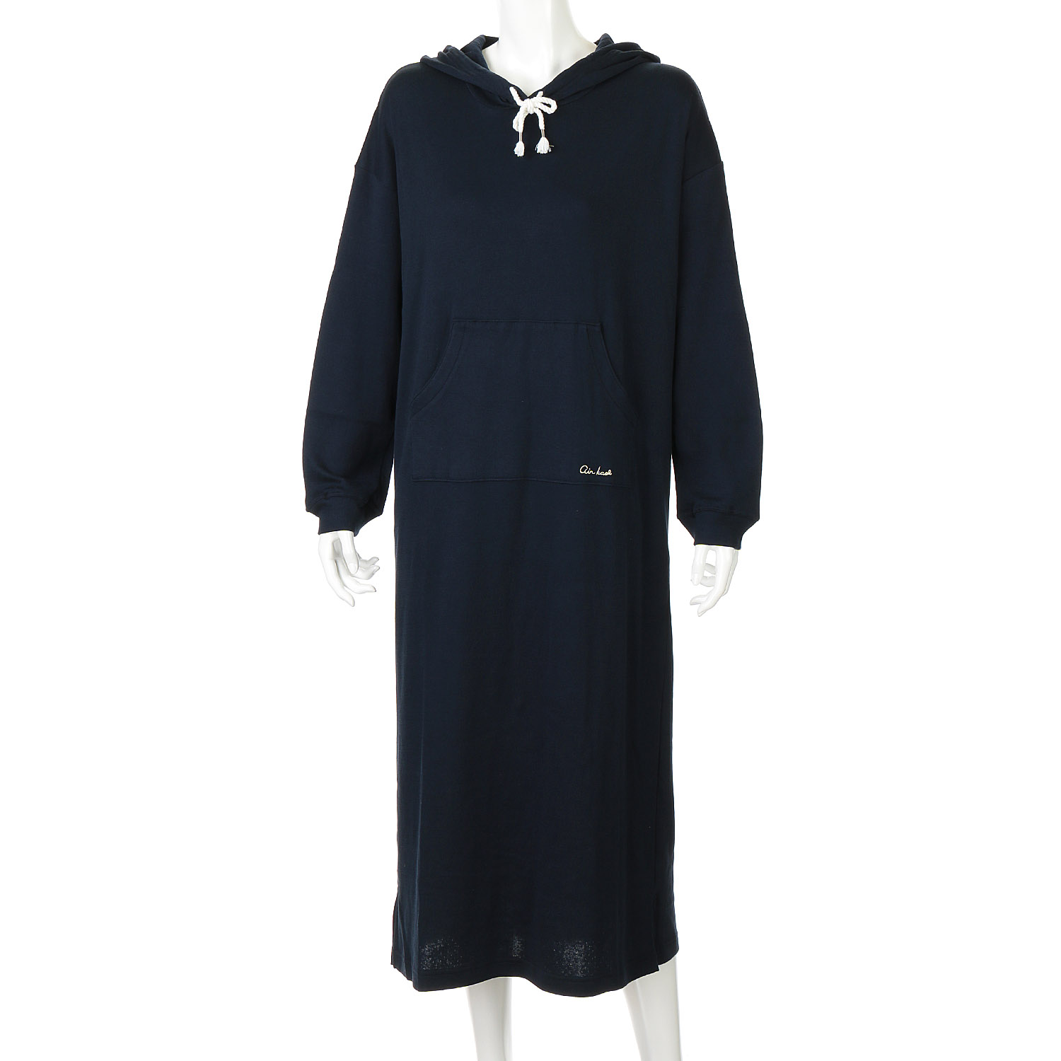 婦人 エア－かおる 和歌山ガーゼニット フードワンピース - 画像2