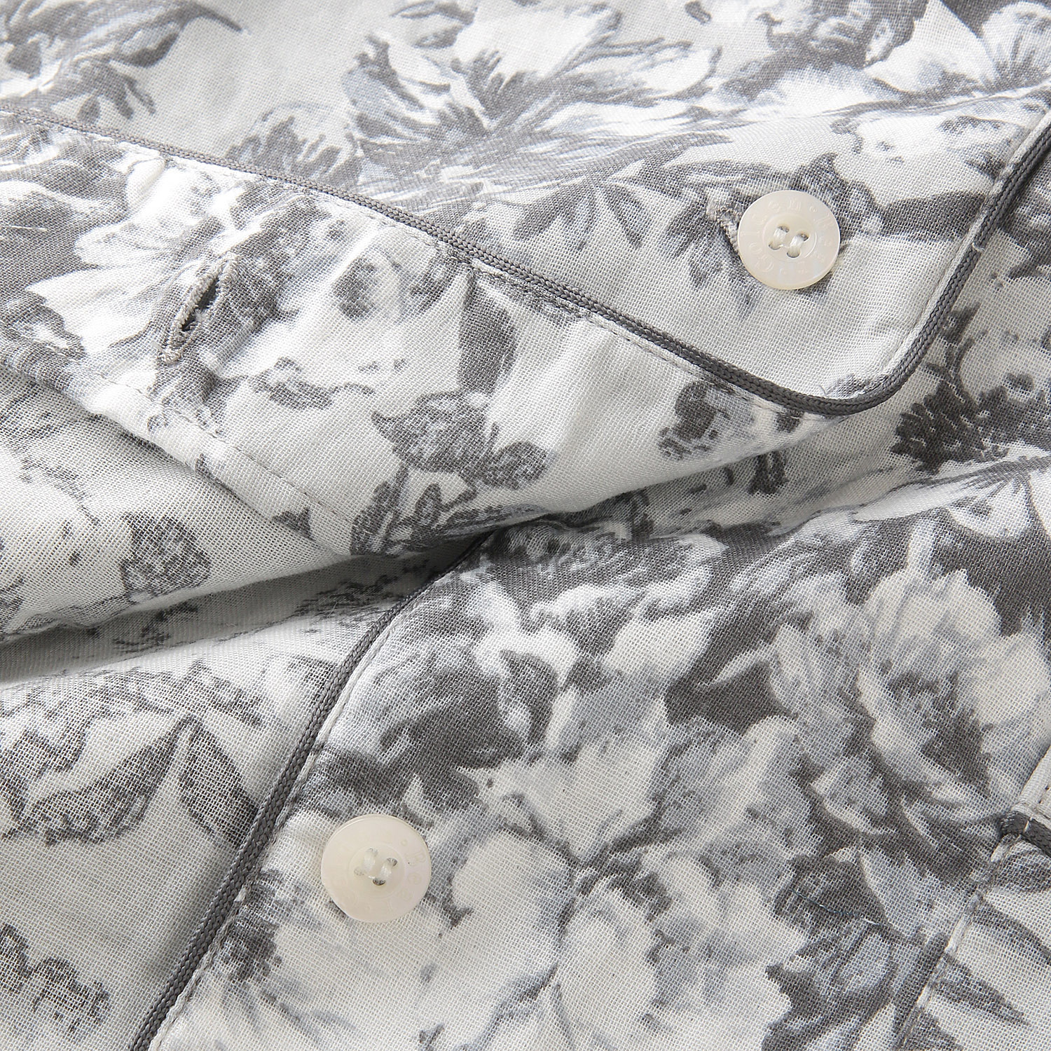 Golden Bear ダブルガーゼフラワープリント テーラーパジャマ - 画像5