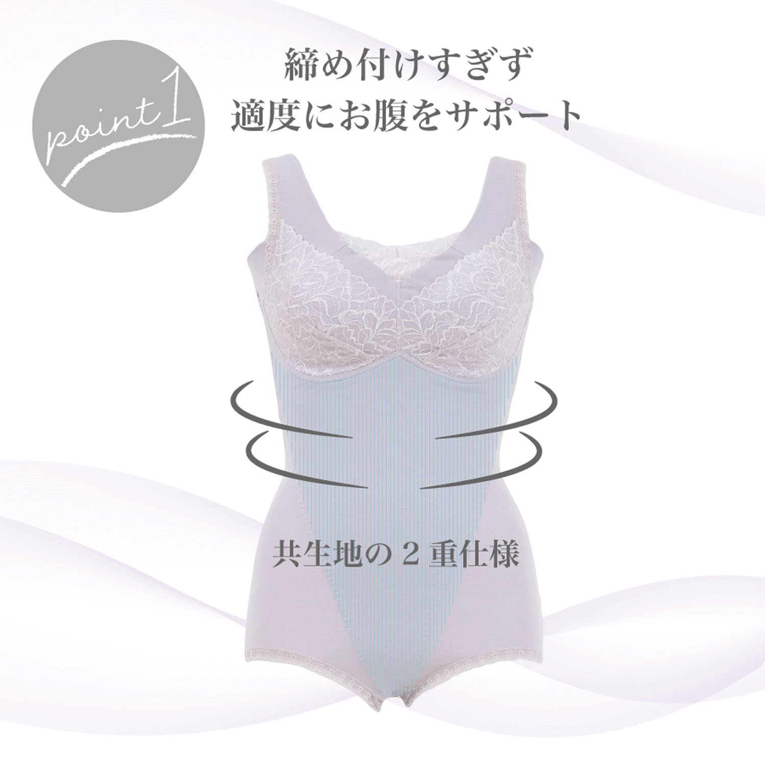 【TAMURA】リフィール ソフト補正ボディスーツ - 画像5