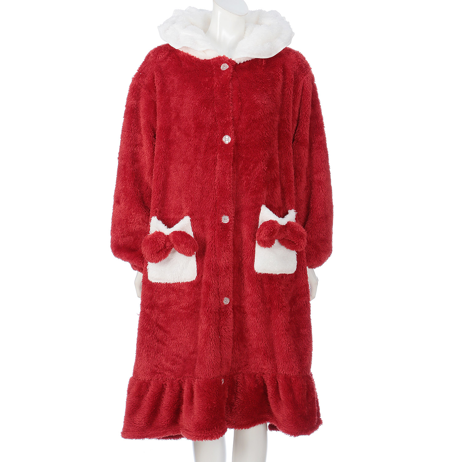 ハローキティ両面ボア着る毛布 - 画像2