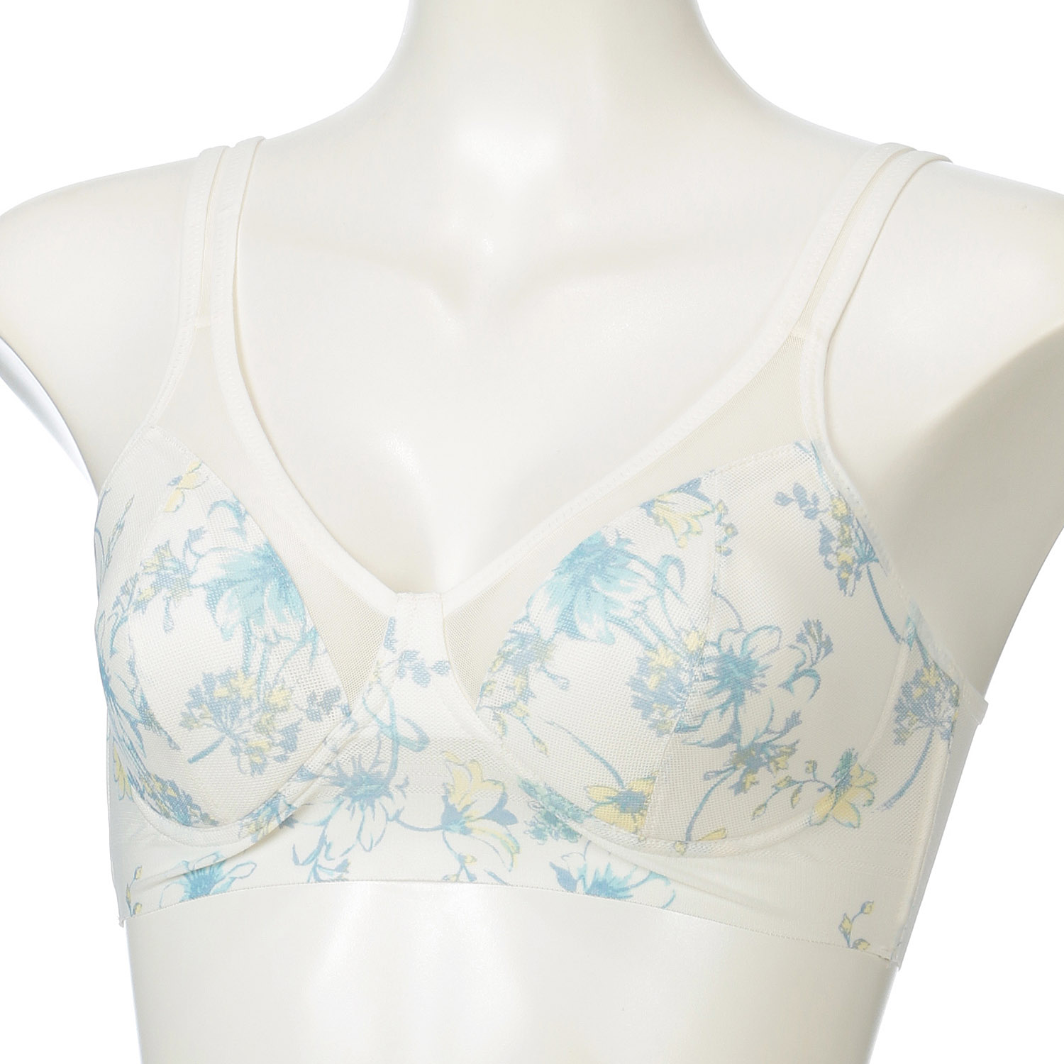 BVD 涼ブラ 花柄プリントハーフトップM／L - 画像1