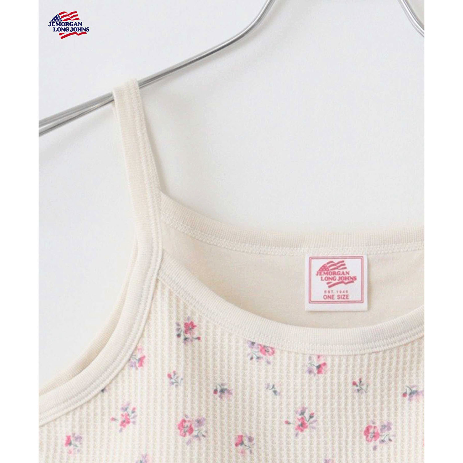 【JEMORGAN LONG JOHNS】 花柄カップ付きショートキャミソール - 画像21