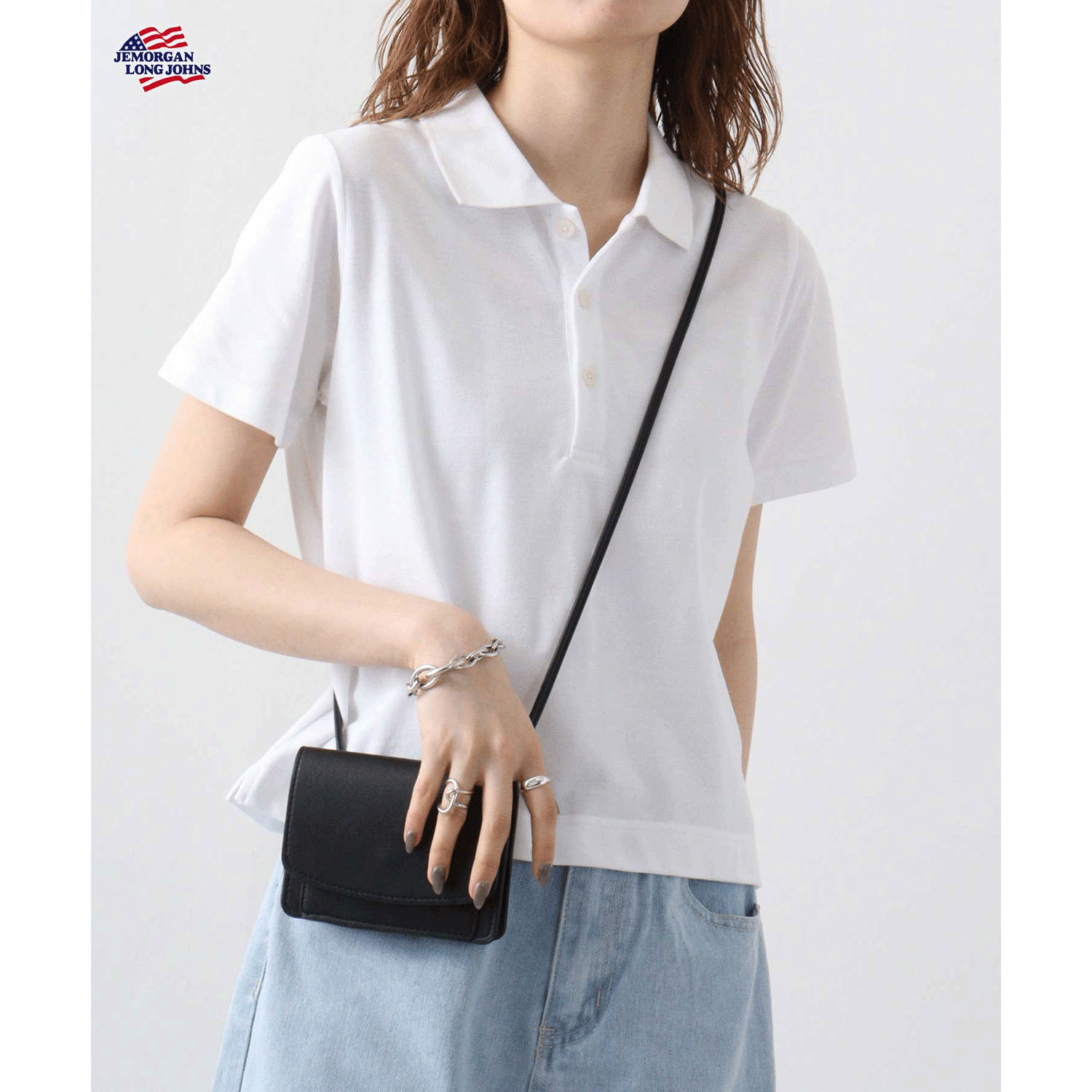 【JEMORGAN LONG JOHNS】 カノコミニポロシャツ