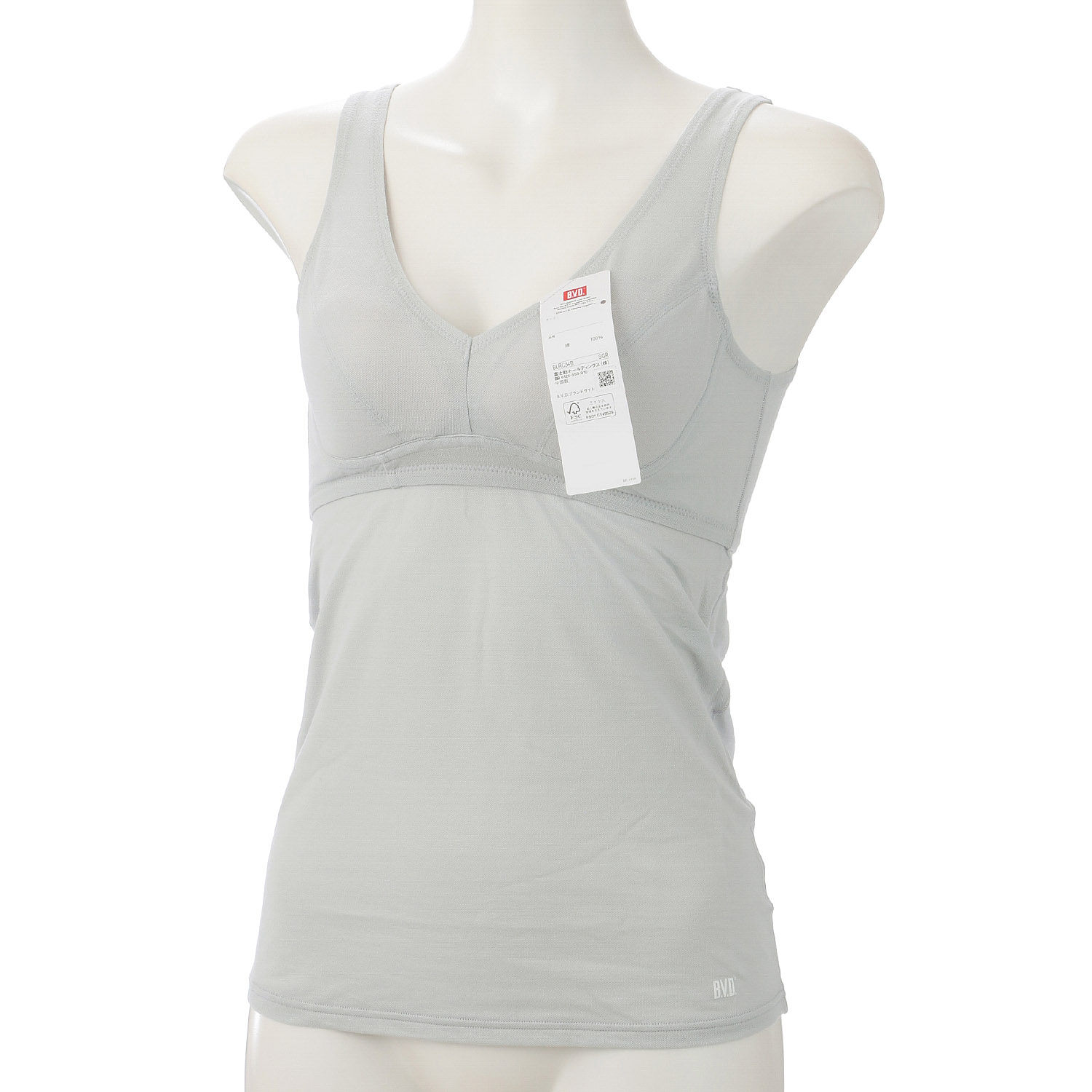 綿100％涼軽タンクトップM．L - 画像1