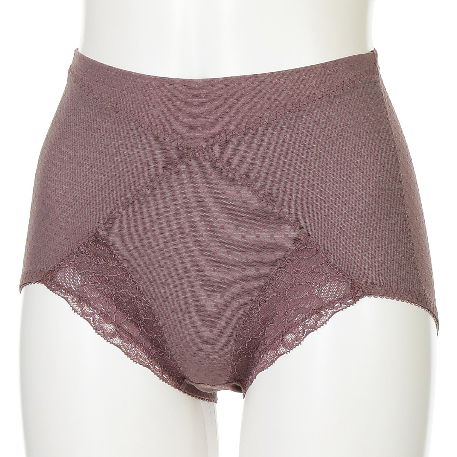 ソフトスタイレット ショートガードル グレイッシュパープル M - 画像1